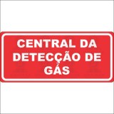 Central da detecção de gás 